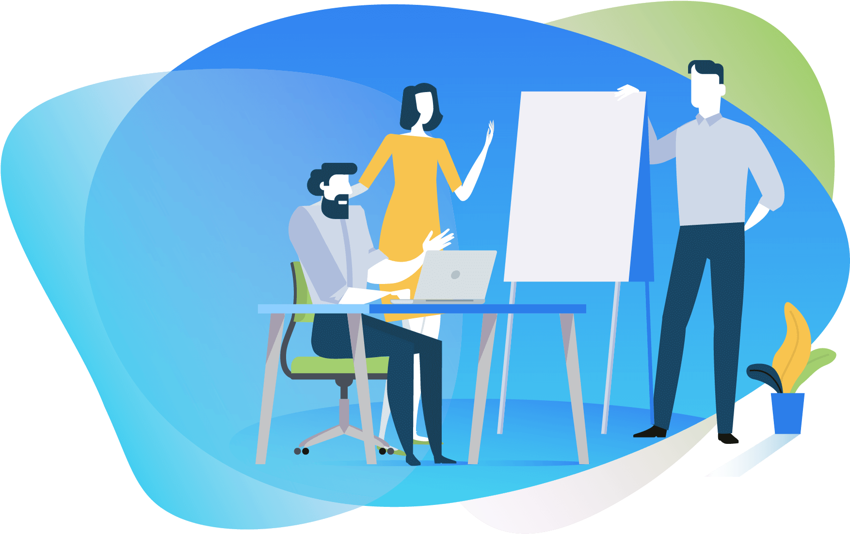 Instructor-led training illustration